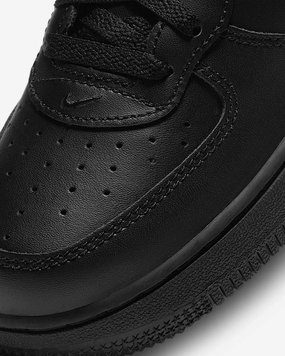 Boys nike air force 1 black cheap